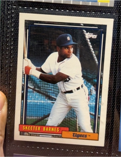 1992 Topps #221 Skeeter Barnes — front