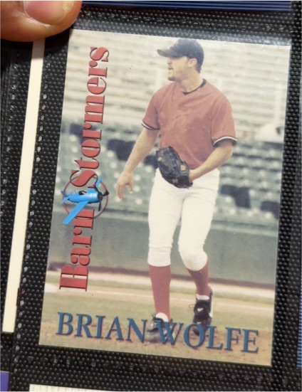 2001 Royal Rookies Barnstormers #B1 Brian Wolfe — front