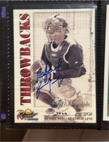 2001 Royal Rookies Throwbacks #33 Rafael Pujols — front