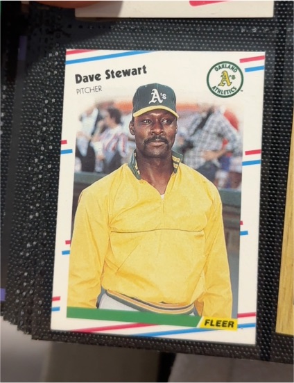 1988 Fleer #295 Dave Stewart Oakland Athletics — front