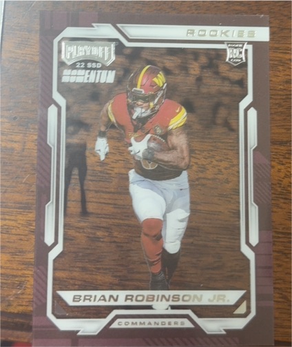 2022 Panini Chronicles #PMR-25 Brian Robinson Jr. Playoff Momentum Rookies — front
