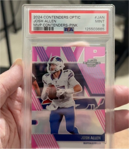 2024 Contenders Optic #JAN Josh Allen MVP Contenders-Pink — front