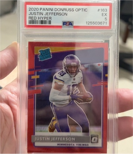 2020 Panini Donruss Optic #163 Justin Jefferson — front