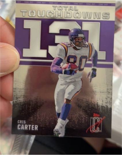 2024 Topps Signature Class Zone Out #ZO-7 Cris Carter — front