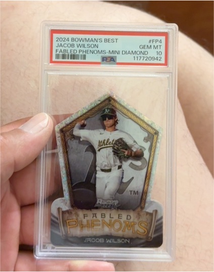 2024 Bowman's Best #FP-4 Jacob Wilson Fabled Phenoms Mini Diamond — front