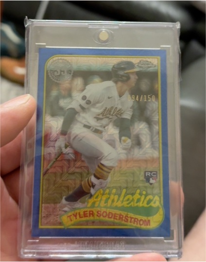 2024 Topps Series 1 1989 Topps Silver Pack Mojo #89B-45 Tyler Soderstrom — front