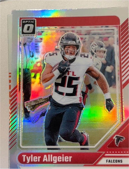 2024 Donruss Optic #9 Tyler Allgeier — front