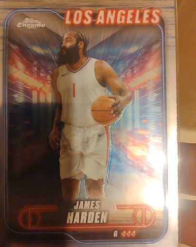 2024-25 Topps Chrome #198 James Harden — front
