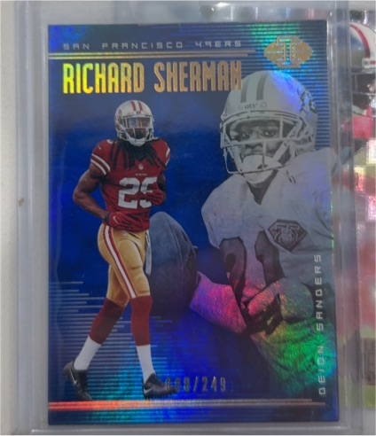 2018 Panini Illusions #86 Deion Sanders / Richard Sherman — front
