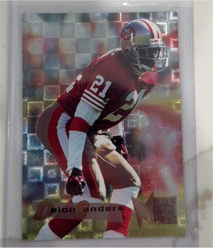 1995 Fleer Metal #175 Deion Sanders — front