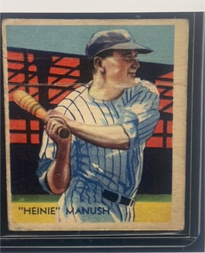 1934-36 National Chicle Diamond Stars #30 Heinie Manush — front