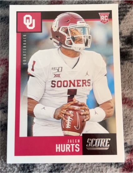 2020 Score #358 Jalen Hurts — front