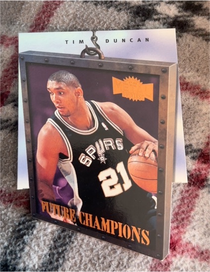 1997-98 Skybox Metal Universe #1 Tim Duncan Future Champions — front