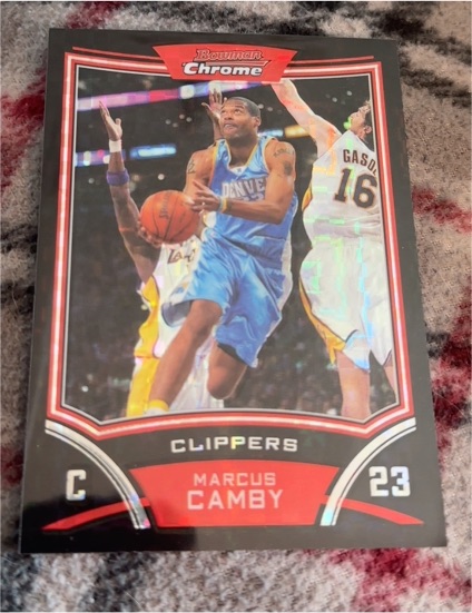 2008 Bowman Chrome #23 Marcus Camby — front