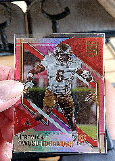 2021 Donruss Elite Jeremiah Owusu-Koramoah Rookie Card — front