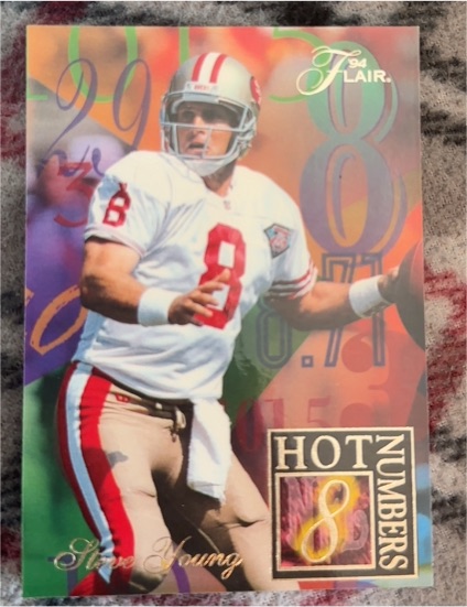 1994 Fleer Flair Hot Numbers #15 Steve Young — front
