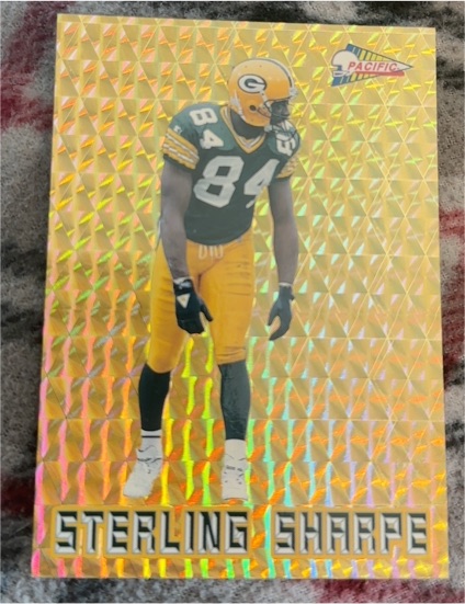 1993 Pacific Silver Prism #17 Sterling Sharpe — front
