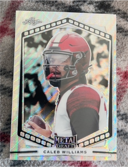 2022 Leaf Metal Draft #P-CW1 Caleb Williams — front