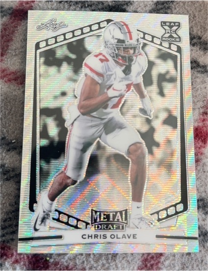 2022 Leaf Metal Draft #B-C01 Chris Olave — front