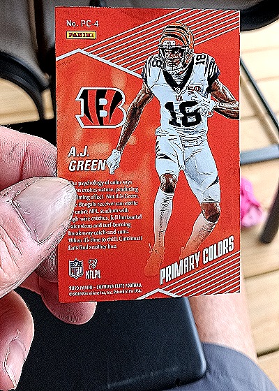 2019 Panini Donruss Elite #PC-4 A.J. Green — back