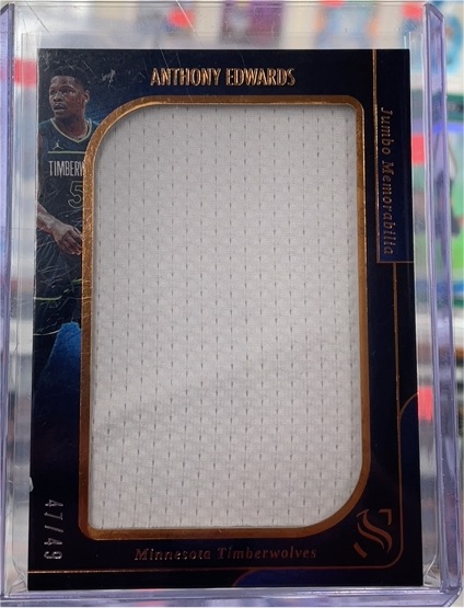 2024-25 Panini Silhouette Jumbo Memorabilia #Anthony Edwards — front