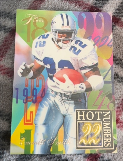 1994 Fleer Ultra Flair Hot Numbers #13 Emmitt Smith — front