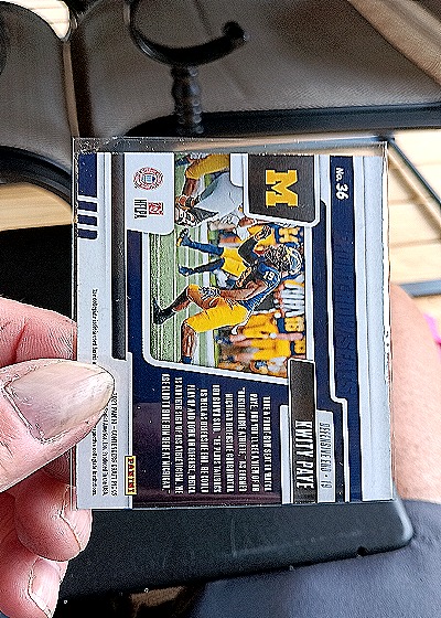 2021 Panini Contenders Draft Picks #36 Kwity Paye — back
