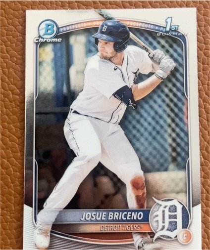 2025 Bowman Chrome #BCP-13 Josue Briceno — front