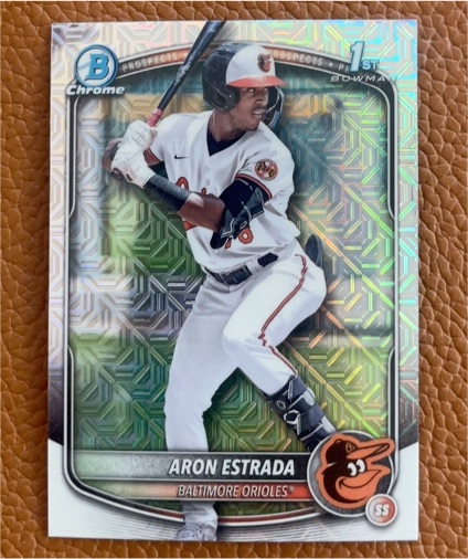 2025 Bowman Chrome Prospects #BCP-33 Aron Estrada — front