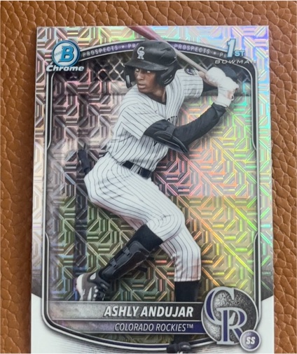 2025 Bowman Chrome #BCP-20 Ashly Andujar — front