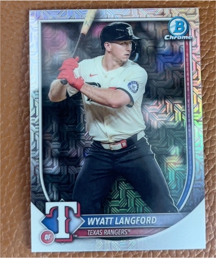 2025 Bowman Chrome #33 Wyatt Langford — front