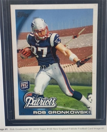 2010 Topps #148 Rob Gronkowski Rookie Card — front