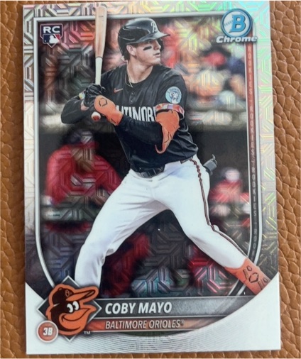 2025 Bowman Chrome #37 Coby Mayo — front