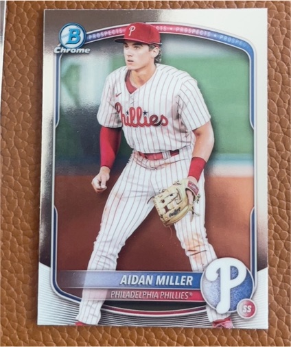 2025 Bowman Chrome Prospects #BCP-54 Aidan Miller — front