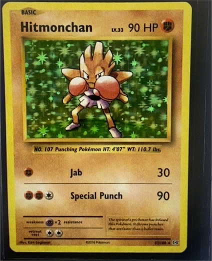2016 Pokémon XY Evolutions #62 Hitmonchan — front