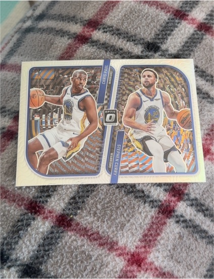 2023-24 Donruss Optic #5 Chris Paul & Stephen Curry Optical Illusions — front