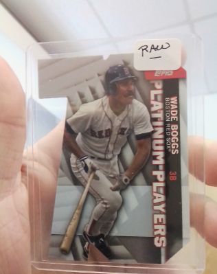 2021 Topps Platinum Players Die-Cut #PDC-20 Wade Boggs — front