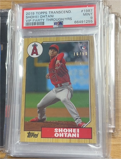 2019 Topps Transcend #1987 Shohei Ohtani VIP Party Through/YRS — front