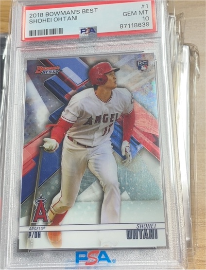 2018 Bowman's Best #1 Shohei Ohtani — front