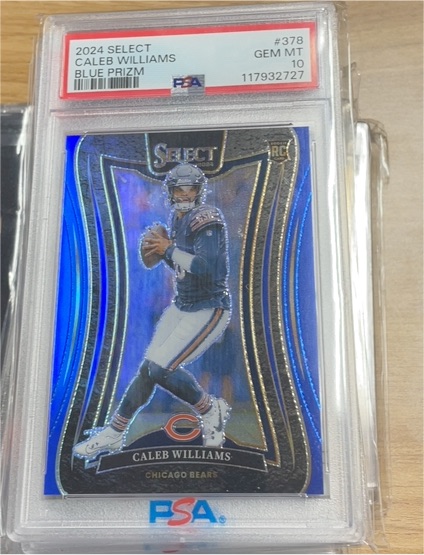 2024 Panini Select #378 Caleb Williams Blue Prizm — front