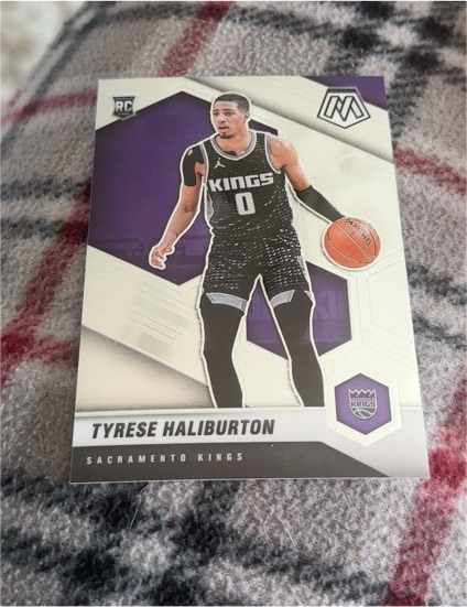 2020-21 Panini Mosaic #204 Tyrese Haliburton — front