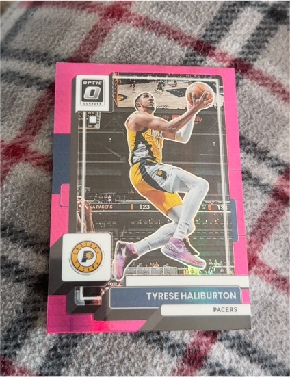 2022-23 Panini Donruss Optic #99 Tyrese Haliburton Hyper Pink — front