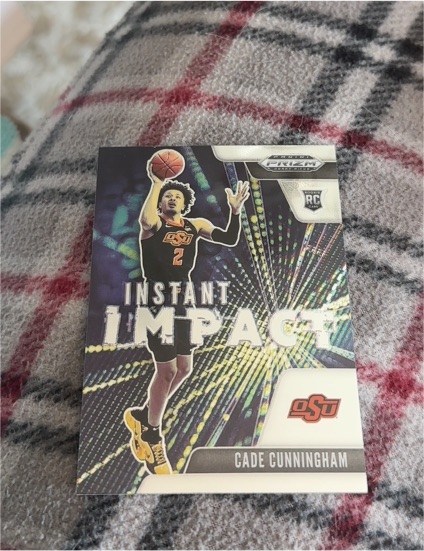 2021-22 Panini Prizm Draft Picks Instant Impact #1 Cade Cunningham — front