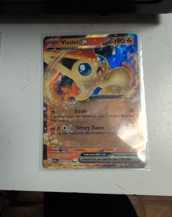 2023 Pokémon Sv03: Obsidian Flames #033 Victini EX — front