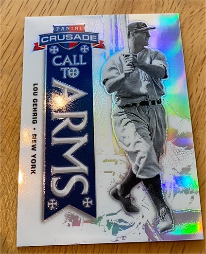 2025 Panini Crusade Call To Arms #15 Lou Gehrig — front