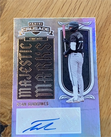 2025 Panini Crusade Majestic Marks Ryan Burrowes — front