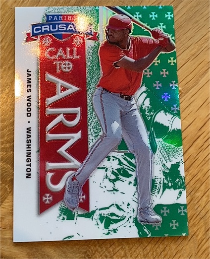 2025 Panini Crusade #14 James Wood Call To Arms Silver Prizm — front