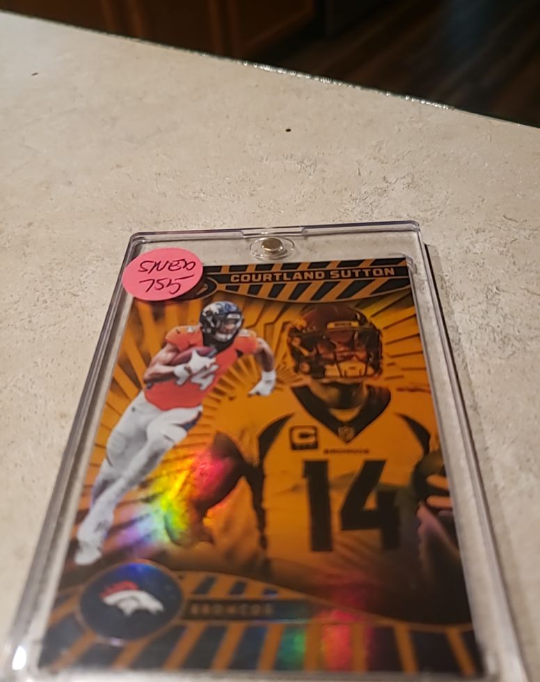 2024 Panini Illusions Orange Trophy Collection Courtland Sutton — front