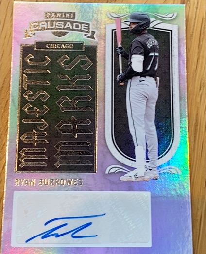 2025 Panini Crusade #29 Ryan Burrowes Majestic Marks Auto — front