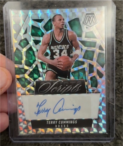 2024-25 Panini Mosaic Scripts #MS-TRY Terry Cummings — front